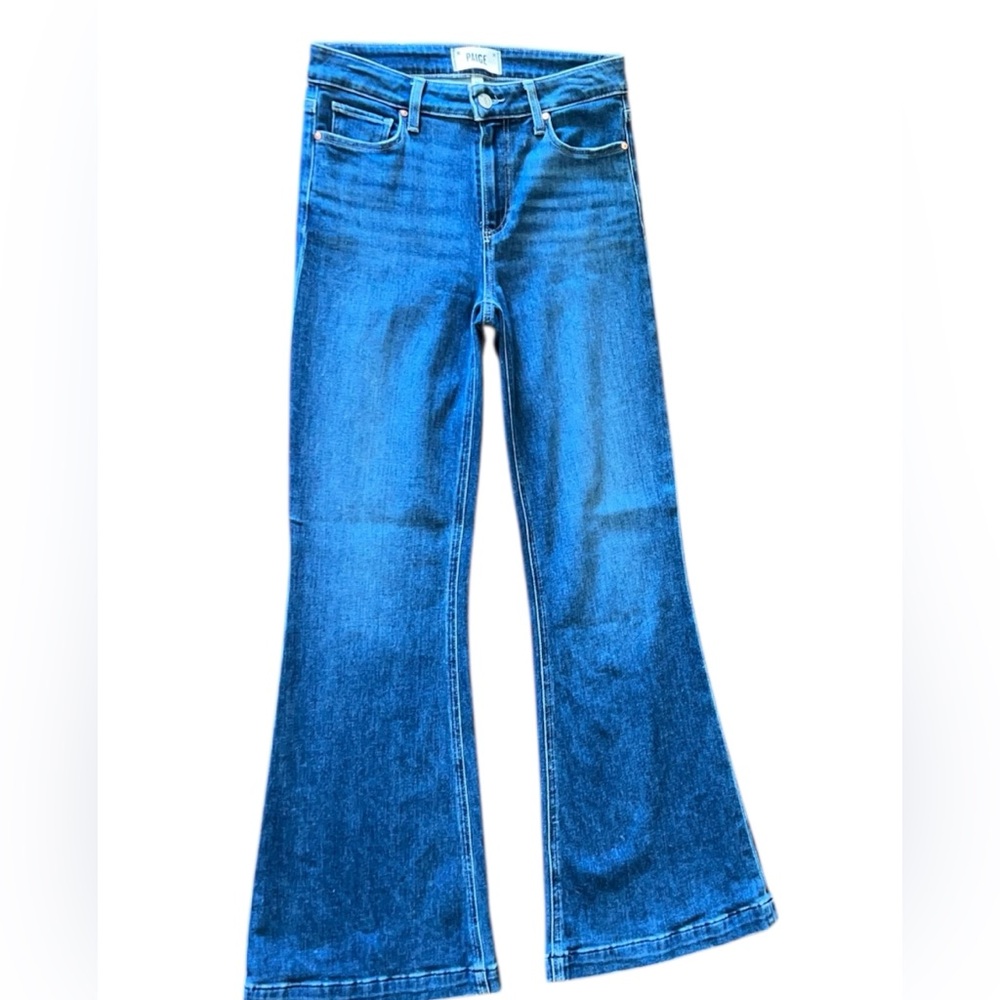 PAIGE Genevieve Petite Flare Jeans in Devoted - Size 26